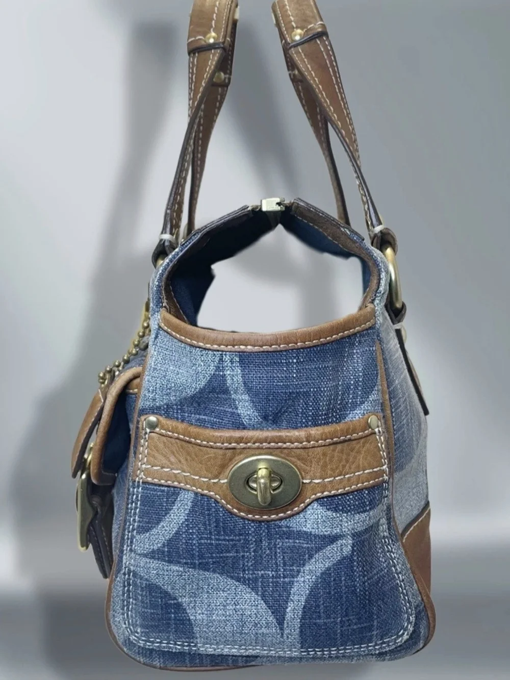 Coach Denim Mandy Legacy Handbag